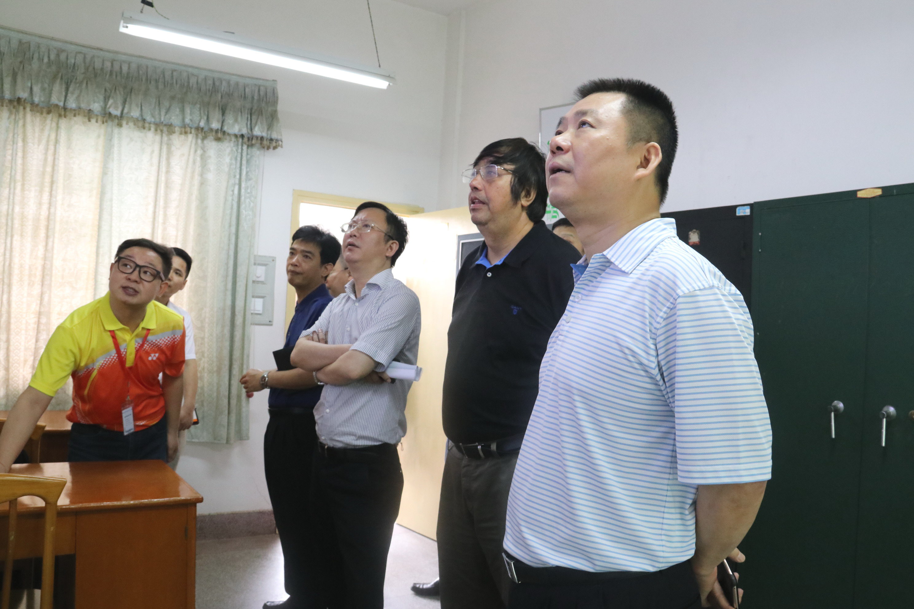 智慧校园视察现场